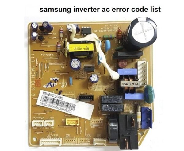 Samsung inverter AC error code list E422, E101, E154 etc. – Primax Channel