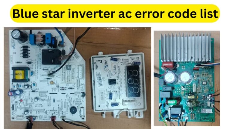 Blue star inverter ac error code list