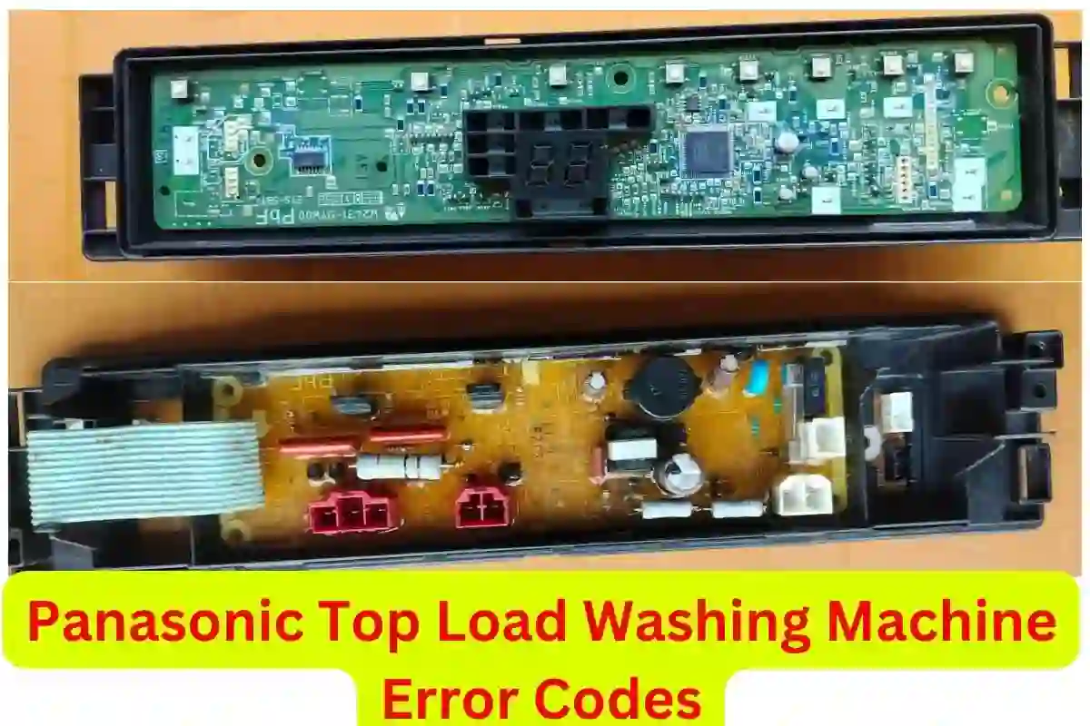 Panasonic Top Load Washing Machine Error Code