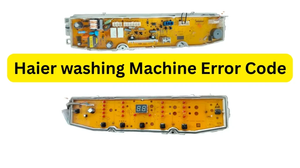 Haier washing Machine Error Code