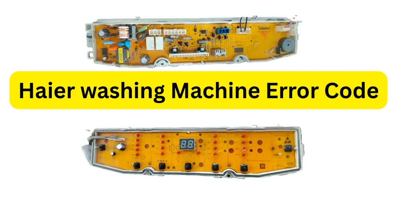 Haier washing Machine Error Code